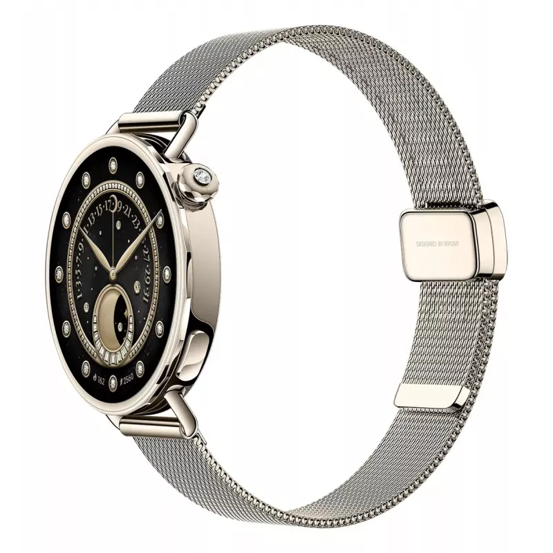 Xiaomi Watch S4 41 mm älykello, 1,32" AMOLED 466x466, GPS, NFC, 5 ATM, milanolainen ranneke, Sunset Gold