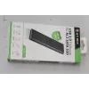 SSD-kotelo Icy Box 1x mSATA SSD USB 3.0 -isäntä alumiini musta IB-183M2