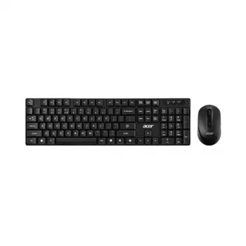 Acer GP.ACC11.03M näppäimistö ja hiiri, kotitoimisto, USB, musta, harmaa