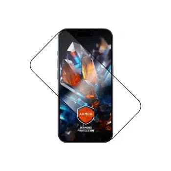 Näytönsuojakalvo FIXED Apple iPhone 17 Pro — karkaistu lasi, musta, Armor-muotoilu, pölytön asennustyökalu, AR-pinnoite