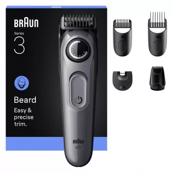 Braun BeardTrimmer 3 80789789 parranleikkuri AC/paristo 20 2 cm musta