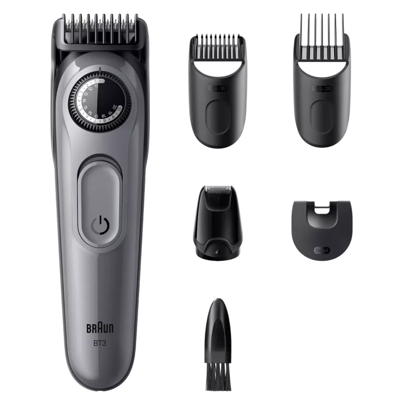 Braun BeardTrimmer 3 80789789 parranleikkuri AC/paristo 20 2 cm musta