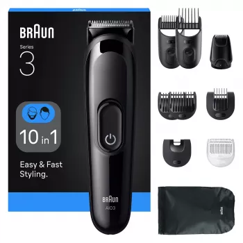 Braun AIO3560 hiustenleikkuri/trimmeri musta 14 nikkeli-metallihydridi (NiMH)