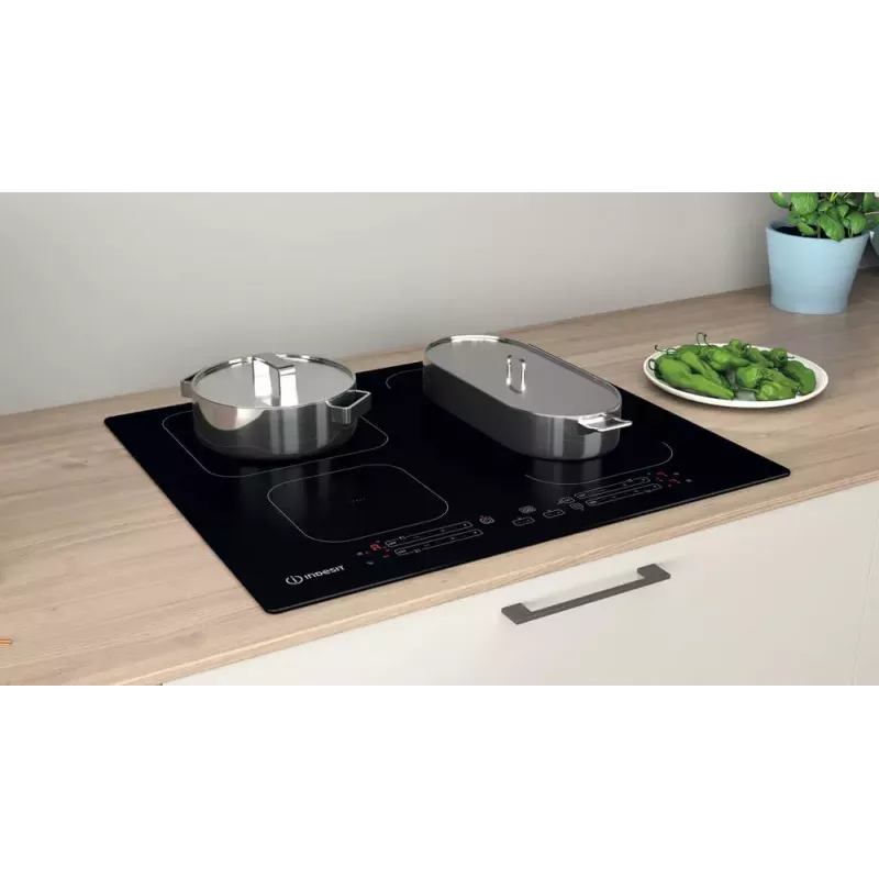 Indesit IB 65B60 NE musta sisäänrakennettu 59 cm induktioliesi 4 vyöhykettä