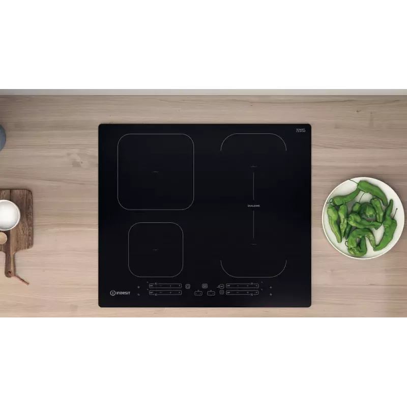 Indesit IB 65B60 NE musta sisäänrakennettu 59 cm induktioliesi 4 vyöhykettä