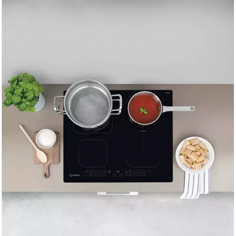 Indesit IB 65B60 NE musta sisäänrakennettu 59 cm induktioliesi 4 vyöhykettä