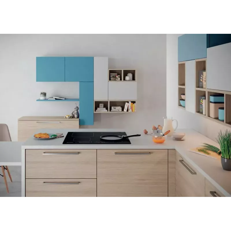 Indesit IB 65B60 NE musta sisäänrakennettu 59 cm induktioliesi 4 vyöhykettä