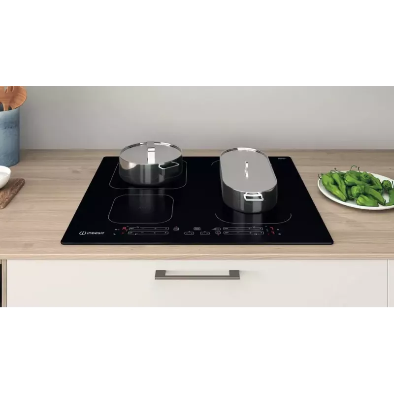 Indesit IB 65B60 NE musta sisäänrakennettu 59 cm induktioliesi 4 vyöhykettä