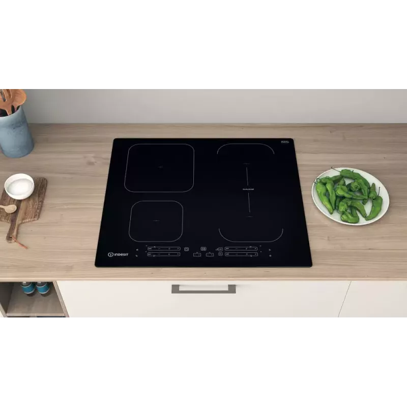 Indesit IB 65B60 NE musta sisäänrakennettu 59 cm induktioliesi 4 vyöhykettä