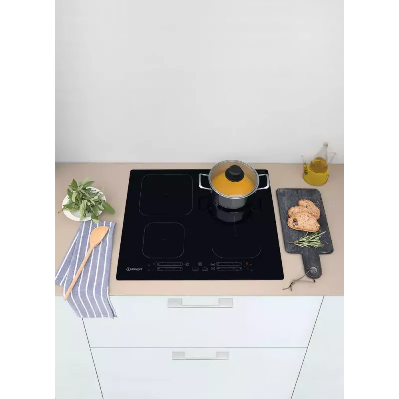 Indesit IB 65B60 NE musta sisäänrakennettu 59 cm induktioliesi 4 vyöhykettä