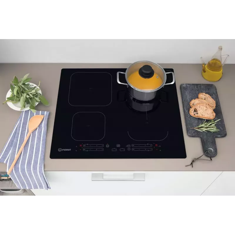 Indesit IB 65B60 NE musta sisäänrakennettu 59 cm induktioliesi 4 vyöhykettä