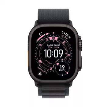 Älykello Apple Watch Ultra 3 GPS + Cellular 49 mm Black Titanium -kotelo ja musta Alpine Loop Medium