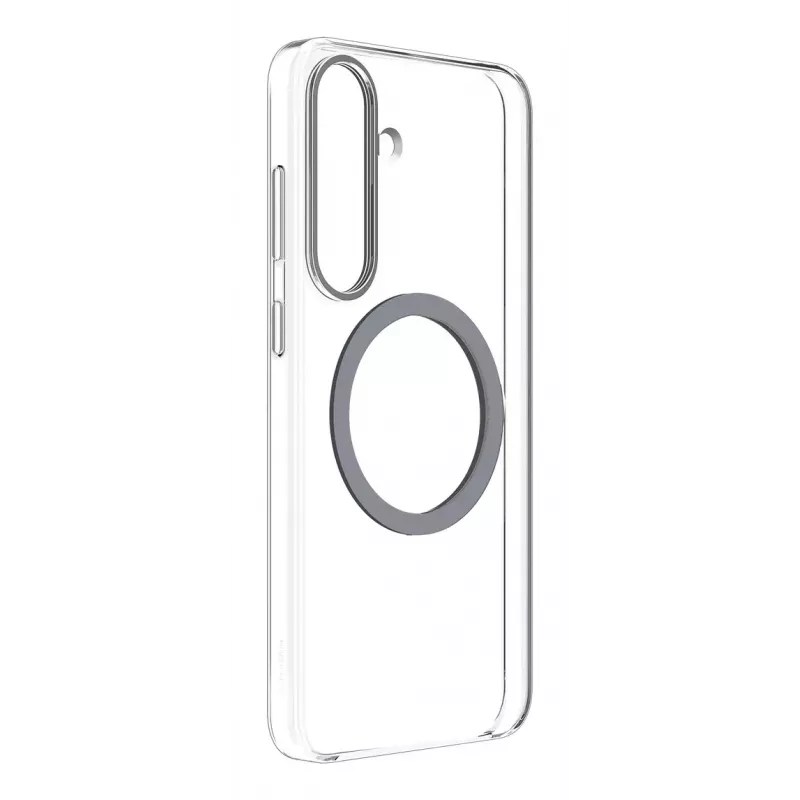 Samsung GP-FFS936YCATW Clear Magnet -suojakuori Galaxy S25+ -puhelimelle, Qi2, läpinäkyvä