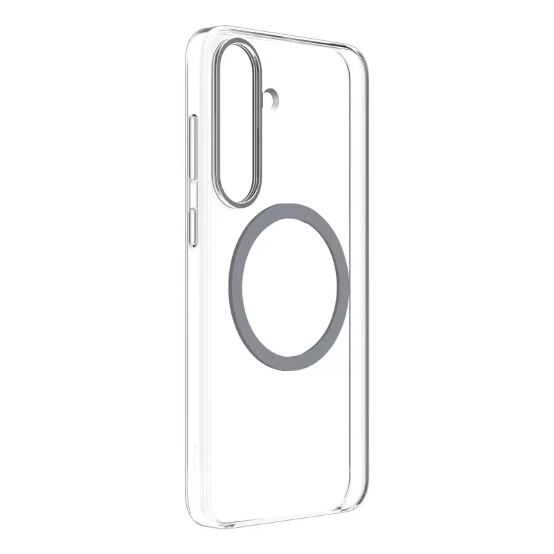 Samsung GP-FFS936YCATW Clear Magnet -suojakuori Galaxy S25+ -puhelimelle, Qi2, läpinäkyvä