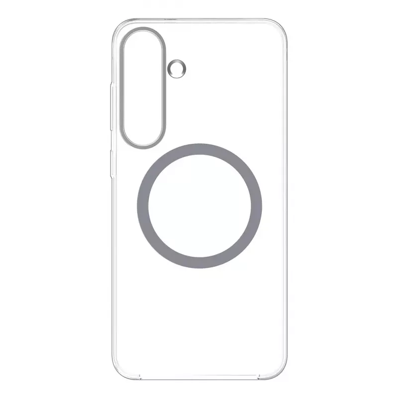 Samsung GP-FFS936YCATW Clear Magnet -suojakuori Galaxy S25+ -puhelimelle, Qi2, läpinäkyvä