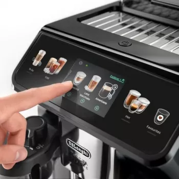 Espressokone De’Longhi Eletta Explore – täysautomaattinen, 1,8 litran vesisäiliö, 300 g papusäiliö, 19 bar, TFT-kosketusnäyttö