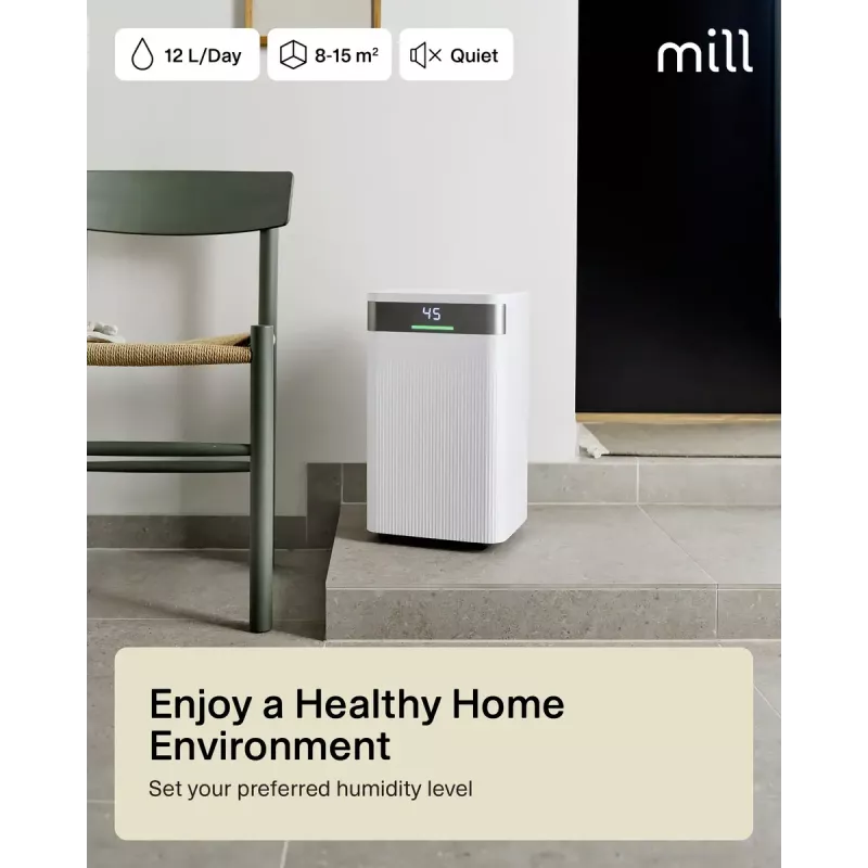 Ilmankuivain Mill MDH12 200W tiloihin enintään 15 m²