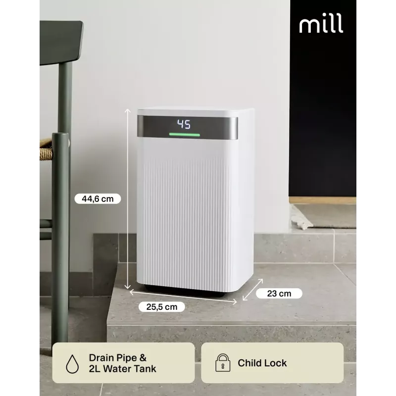 Ilmankuivain Mill MDH12 200W tiloihin enintään 15 m²