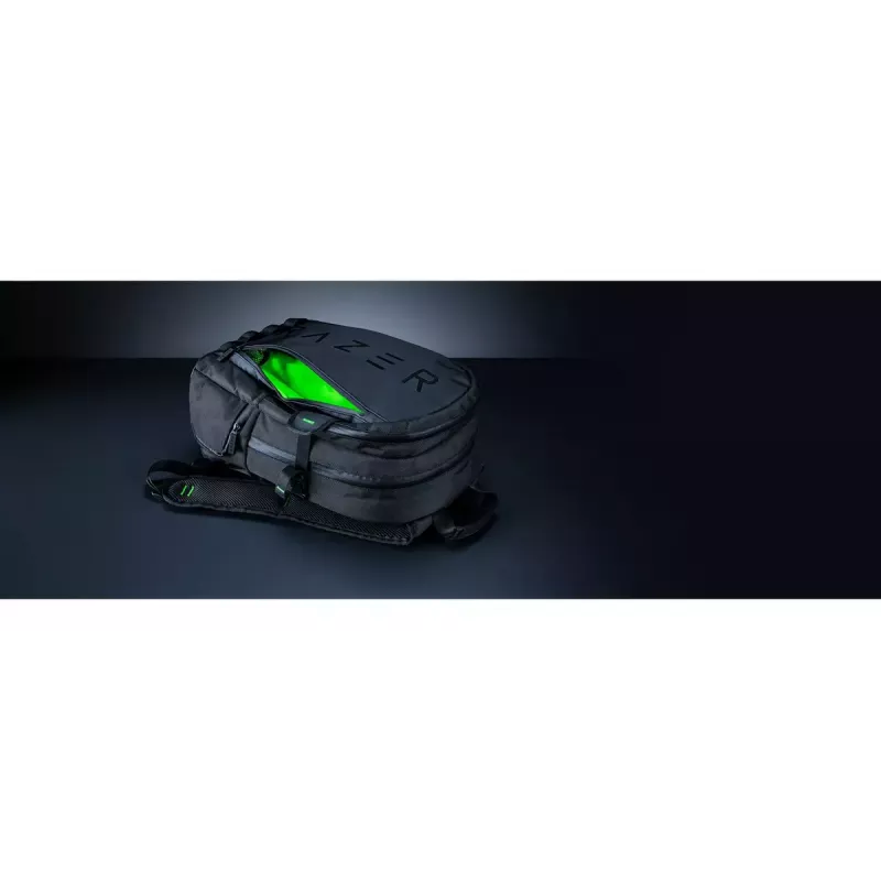 Razer Rogue V3 15 (RC81-03640101-0000) kannettavan reppu, 15 tuumaa (38,1 cm), vedenpitävä, musta