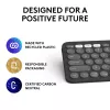 Logitech Pebble Keys 2 K380s näppäimistö yleiskäyttöön RF langaton + Bluetooth QWERTY US International grafiitti