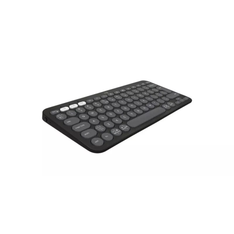 Logitech Pebble Keys 2 K380s näppäimistö yleiskäyttöön RF langaton + Bluetooth QWERTY US International grafiitti