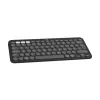 Logitech Pebble Keys 2 K380s näppäimistö yleiskäyttöön RF langaton + Bluetooth QWERTY US International grafiitti