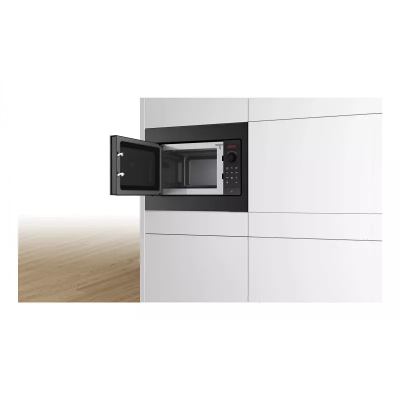 Bosch Serie 2 BFL523MB4 mikroaaltouuni musta solo-mikroaaltouuni kalusteisiin asennettava 20 l 800 W
