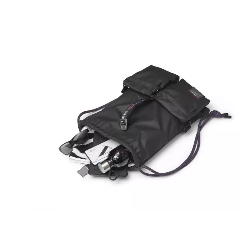 Reppu ASUS BD3700 ROG SLASH monikäyttöinen kiristysnyöripussi musta 810g
