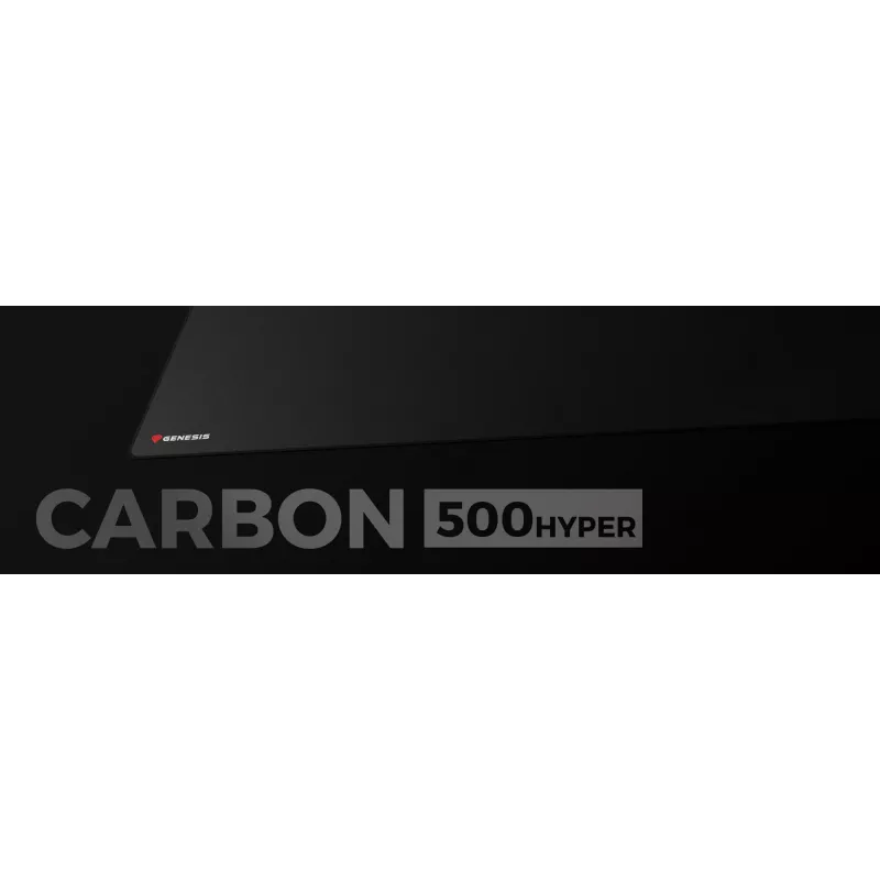 GENESIS Carbon 500 Hyper Logo, musta, monokromaattinen, kangas, kumi, pelihiirimatto