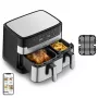 Tefal Dual Easy Fry & Grill EY905D Double 8,3 L pöytämalli 2700 W kiertoilmakypsennin ruostumaton teräs
