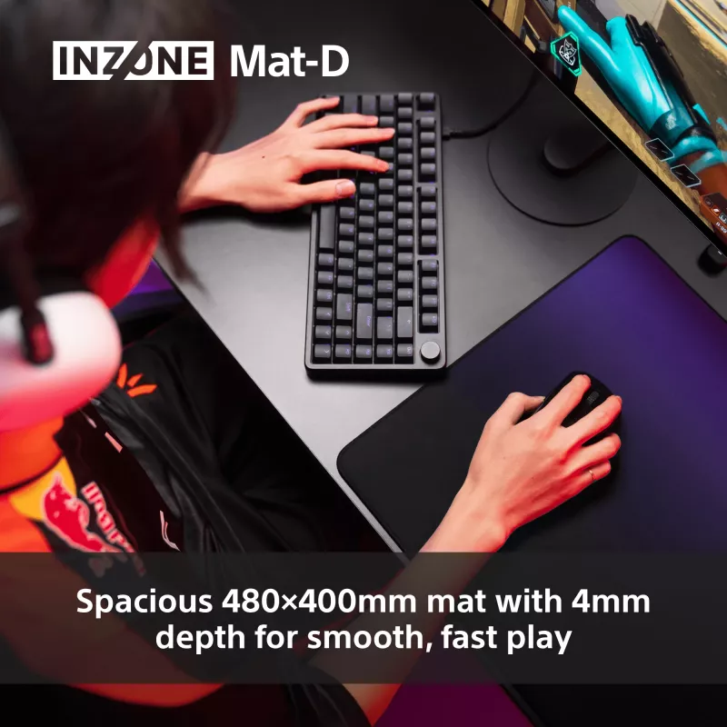 Sony INZONE Mat-D pelihiirimatto musta