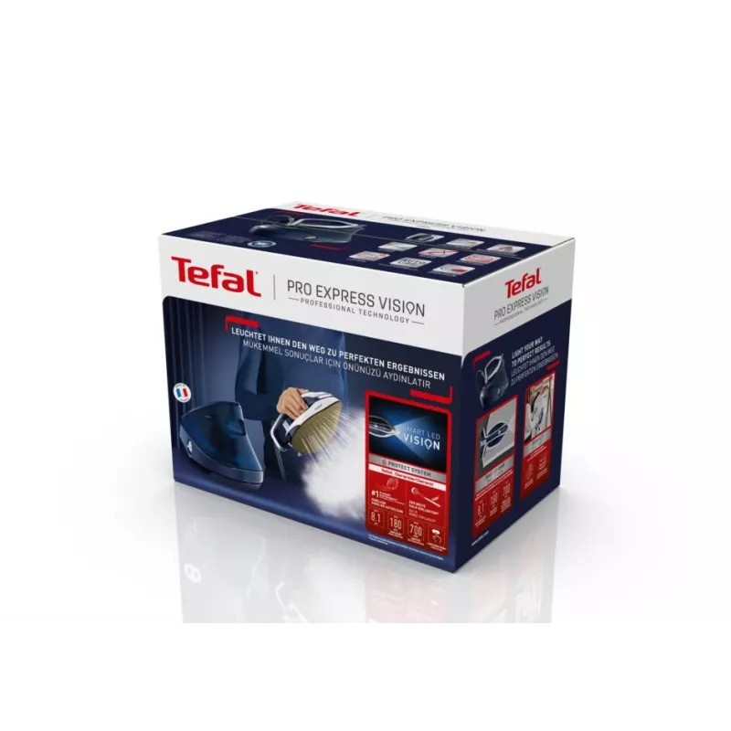 Tefal Pro Express Vision GV9812 3000 W 1,1 L Durilium AirGlide Autoclean silitysrauta sininen, valkoinen