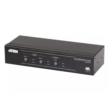 ATEN 2 x 2 True 4K HDMI-matriisikytkin audio-de-embedderillä