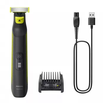 Partakone Philips OneBlade Pro Face and Body QP6506/15 5-in-1 säädettävä kampaleikkuri märkä- ja kuivakäyttö LED-näyttö
