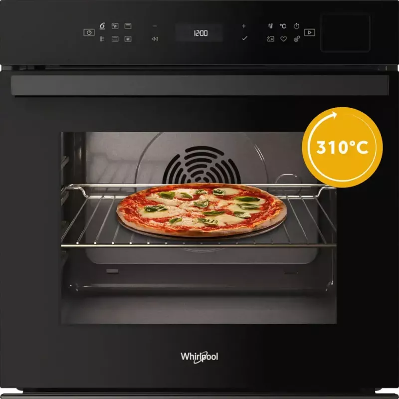 Kalusteisiin asennettava uuni Whirlpool WOI6A8FPT1SBA 73 L sähkö musta kosketusohjaus