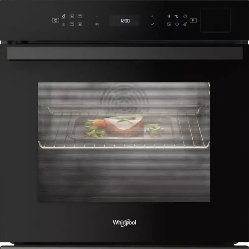 Kalusteisiin asennettava uuni Whirlpool WOI6A8FPT1SBA 73 L sähkö musta kosketusohjaus