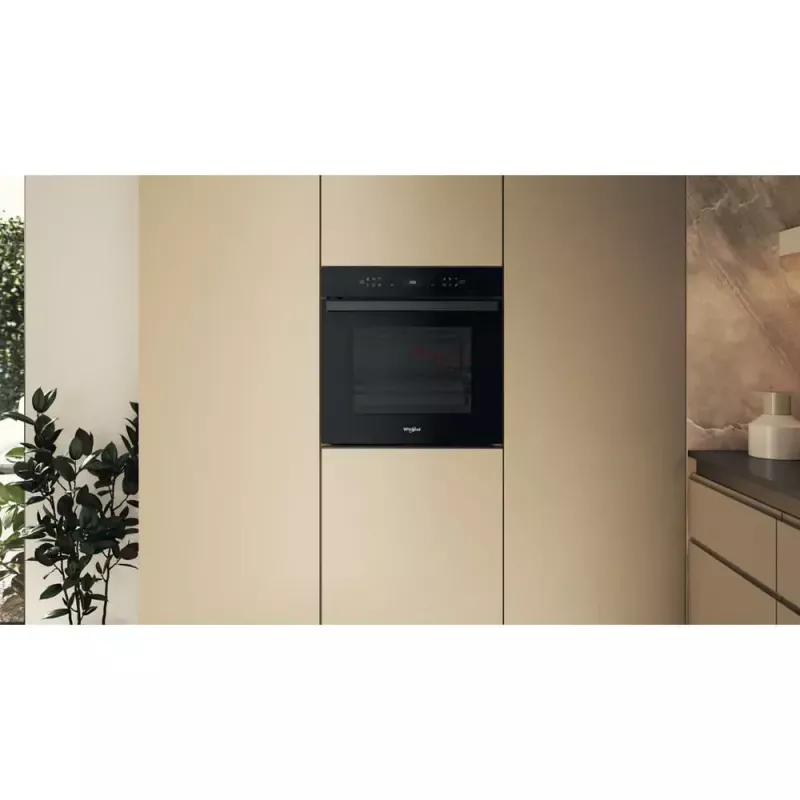 Kalusteisiin asennettava uuni Whirlpool WOI6A8FPT1SBA 73 L sähkö musta kosketusohjaus