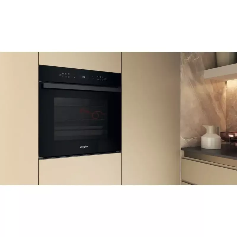 Kalusteisiin asennettava uuni Whirlpool WOI6A8FPT1SBA 73 L sähkö musta kosketusohjaus