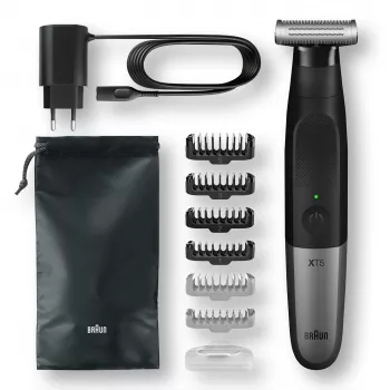 Braun Series X XT5200 -parranajokone trimmeri musta, metallinen