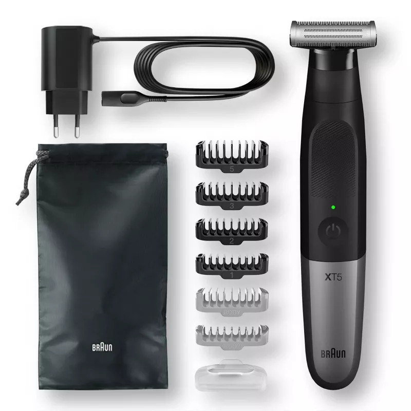 Braun Series X XT5200 -parranajokone trimmeri musta, metallinen