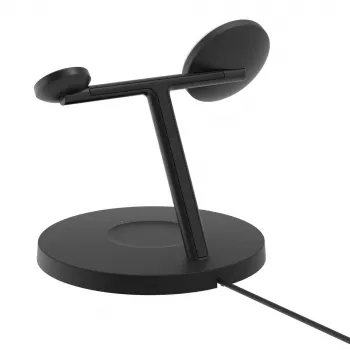 BELKIN Wireless Charging Stand - Boost Charge Pro - 3-in-1 With Qi2 15w - musta