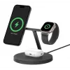 BELKIN Wireless Charging Stand - Boost Charge Pro - 3-in-1 With Qi2 15w - musta