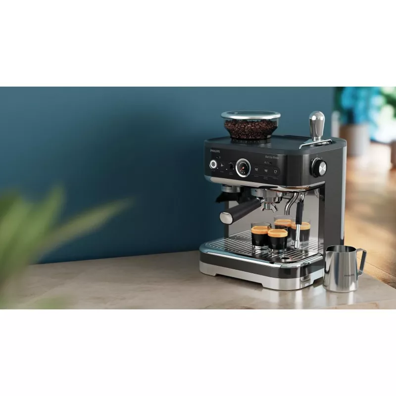 Philips Barista Brew, espressokeitin, 2,3 L, integroitu mylly, 1350 W, musta