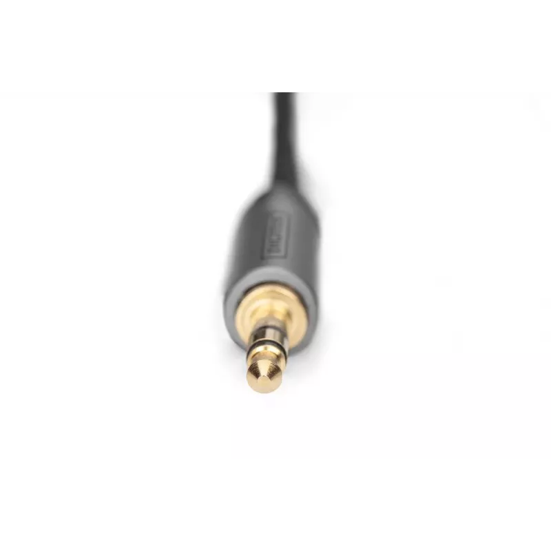 Äänisovitinkaapeli Digitus DB-510330-010-S 3,5 mm RCA:han 1 m musta