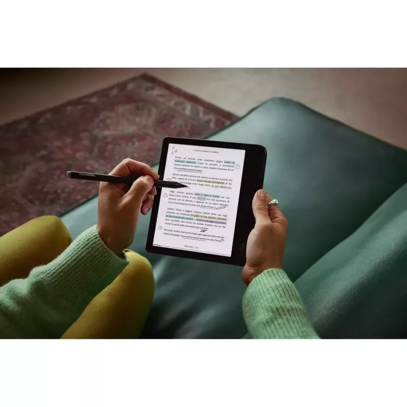E-kirjan lukulaite Kobo Libra Colour 7 inch E Ink Kaleido, 32 GB, Wi‑Fi, Bluetooth, vedenpitävä, valkoinen