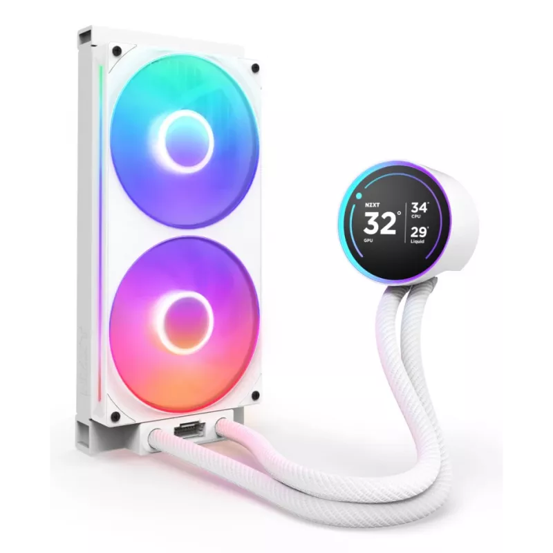 All-in-One-nestekylmä NZXT Kraken Elite 280 RGB 14 cm valkoinen
