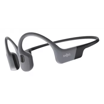 Shokz OpenSwim Pro kuulokkeet — langattomat Open-Ear luujohtokuulokkeet, IP68 vedenpitävä, Bluetooth 5.4, 32 GB, 9 h toisto, harmaa