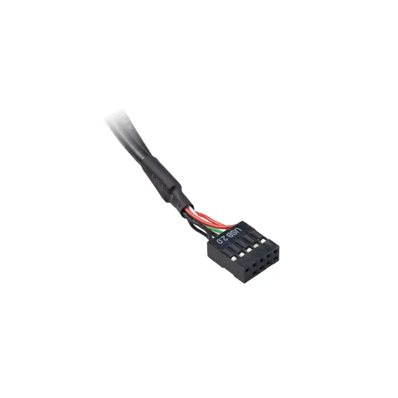 Akasa AK-CBUB53-40BK sisäinen USB 3.0/2.0 ulkoiseksi USB-C- ja 2x USB 2.0 Type-A -sovitinkaapeli, 40 cm, musta