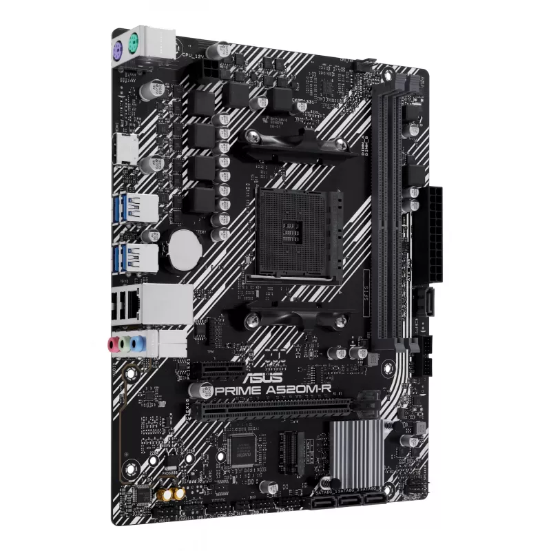Emolevy ASUS PRIME A520M-R, AMD A520, Sockel AM4, micro ATX