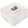 Seinäliitäntärasia InLine Cat.6 2x RJ45 vaakasuora — pinta- tai uppoasennus
